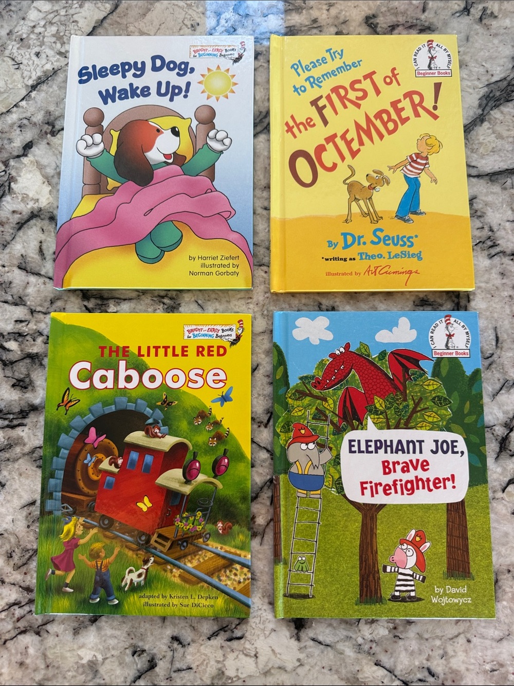 4 Vintage Kids Books Bundle – Dr. Seuss, Little Red Caboose & More